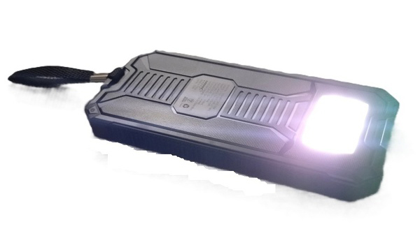 HIDISC ソーラーパネル1面搭載モバイルバッテリー 10000mAh
