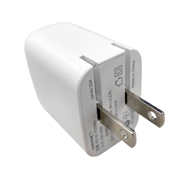 HIDISC急速充電できるUSB充電器 USB-C x1ポート ホワイト