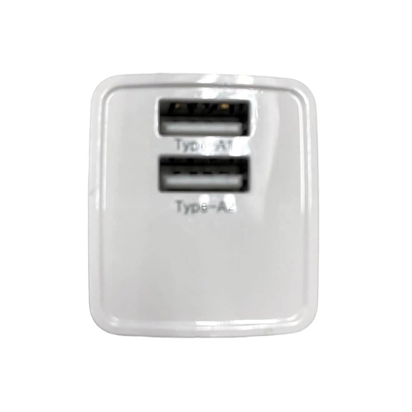 HIDISC 2台同時に充電できるUSB充電器 USB-A x2ポート ホワイト