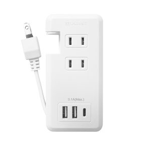 HIDISC コードを収納できて持ち運びに便利 コード巻取り式 電源タップ