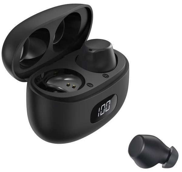 HIDISC IPX7防水規格完全ワイヤレスイヤホン ブラック