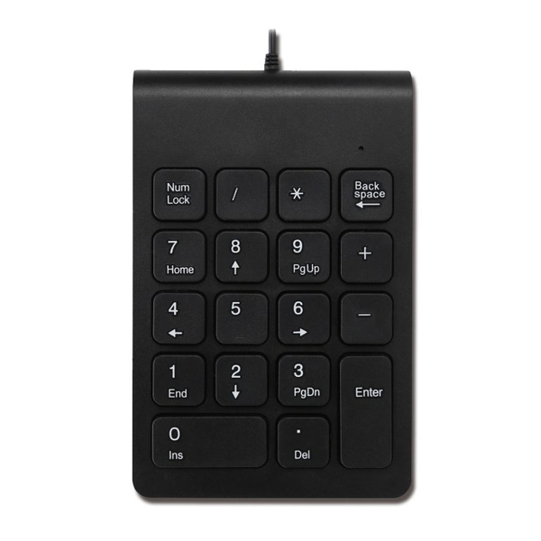 HIDISC スタンダードな、有線テンキーボード （18キー)