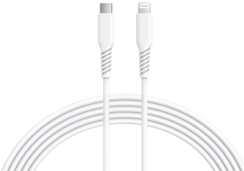 HIDISC Type-C to Lightningケーブル 1m ホワイト 急速充電3A対応