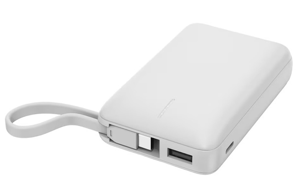 HIDISC リン酸鉄リチウムイオン電池使用 急速充電モバイルバッテリー 10000mAh ホワイト