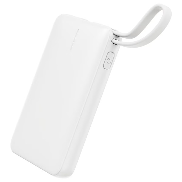 HIDISC リン酸鉄リチウムイオン電池使用 急速充電モバイルバッテリー 5000mAh ホワイト
