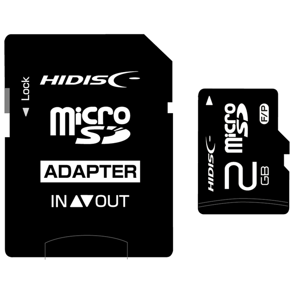 microSDカード 2GB SD変換アダプタ付