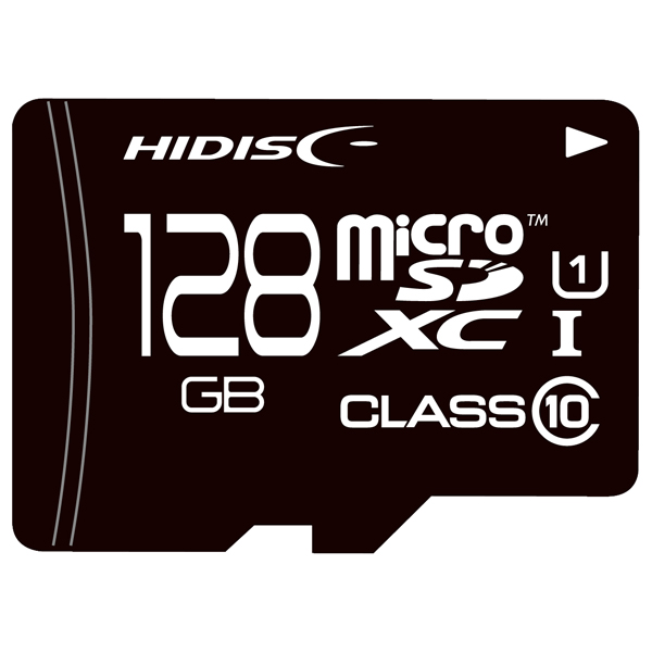 microSDXCカード 128GB Class10 UHS-1 SD変換アダプタなし