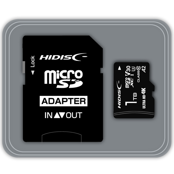 microSDXCカード 高速タイプ 1TB Class10 UHS-1スピードクラス3 V30 A2対応 SD変換アダプタ付