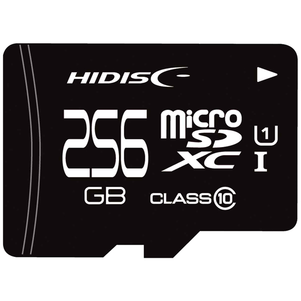 microSDXCカード 256GB Class10 UHS-1 SD変換アダプタなし