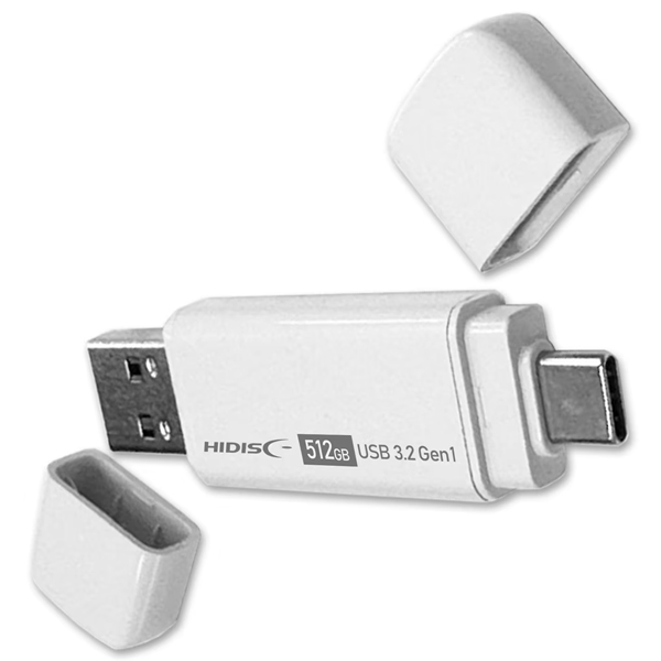 HIDISC 手軽にデータ移行できるType-C＆USB A両対応メモリ 512GB