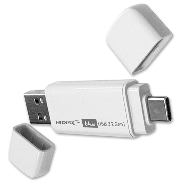 HIDISC 手軽にデータ移行できるType-C＆USB A両対応メモリ 64GB