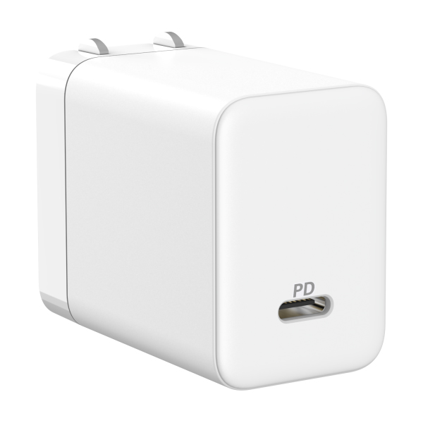 AC-USB充電器 1ポート（Type-C x1） PD対応 65W コンパクト設計 ホワイト
