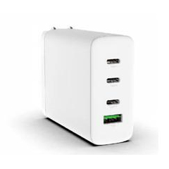 AC-USB充電器 4ポート(USB x1、Type-C x3) PD対応 100W ホワイト