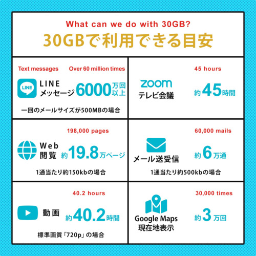 プリペイドSIM 30GB 180日 ドコモ