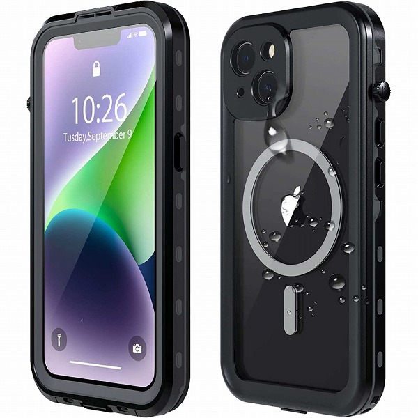 iPhone 14対応 防水ケース ブラック