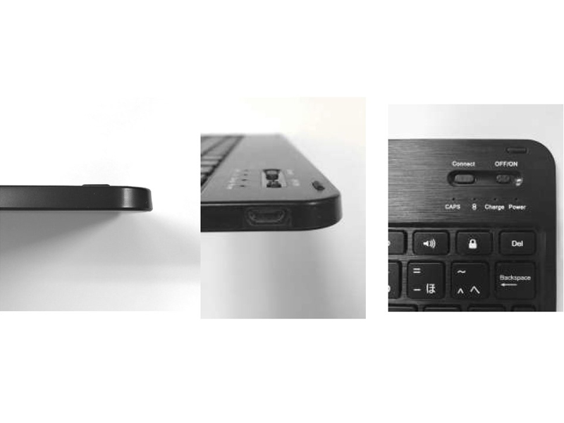 超薄型軽量Bluetoothワイヤレスキーボード