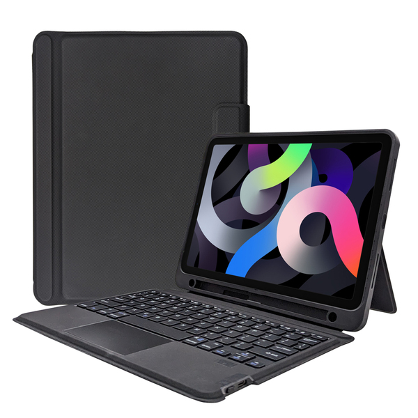 iPad A16・第10世代専用 ワイヤレスキーボード付ケース(タッチパッド付) ブラック