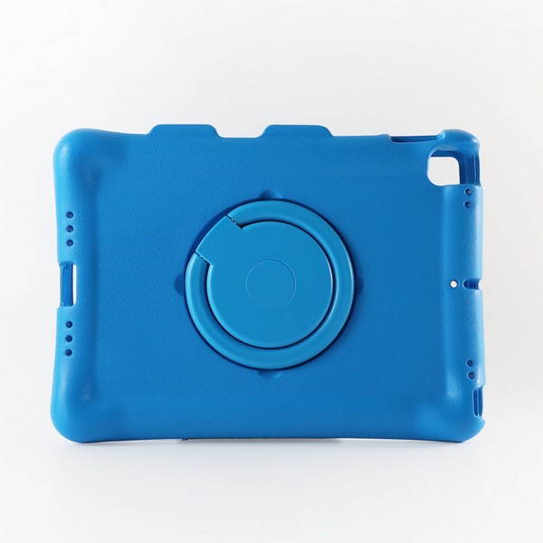 iPad 10.2（第9・8・7世代）対応 360°回転スタンド耐衝撃EVAケース ブルー
