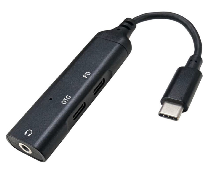 USB Type-C to 3.5mmステレオミニ＋USB(C)×1 変換アダプタ