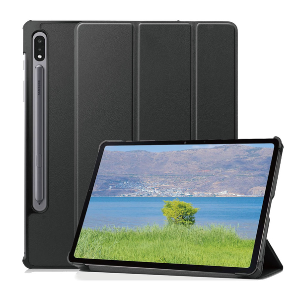 サムスン Galaxy Tab S9対応 フラップケース ブラック