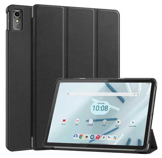Lenovo Tab7 2023対応 フラップケース ブラック