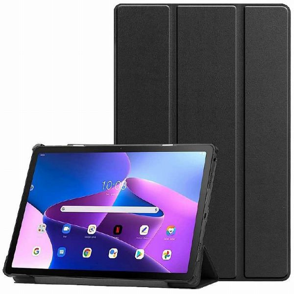 Lenovo Tab M10 Plus 3rd Gen対応 フラップケース ブラック