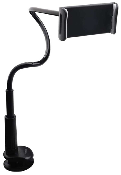 タブレットスタンド（4.7～11インチ対応）フレキシブルアーム式 ネジ式固定 ブラック