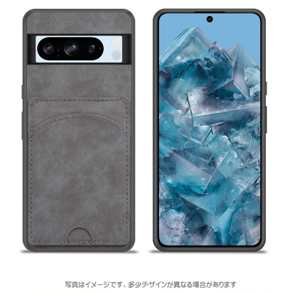 Google Pixel 7a対応 TPUケース（カードポケット付） グレー