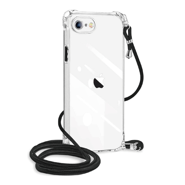 iPhone SE 3・SE 2・8・7対応 TPUケース（ロングストラップモデル） クリア