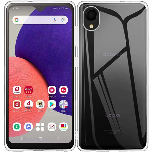 サムスン Galaxy A22 5G SC-56B対応 TPUケース クリア