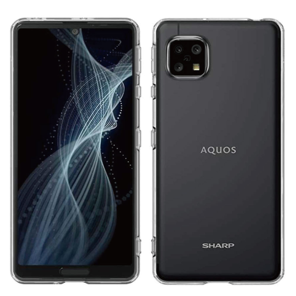 シャープ AQUOS sense5G SH-53A対応 TPUケース クリア