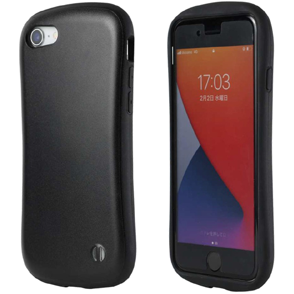 iPhone SE 3・SE 2・8・7対応 耐衝撃ケース ブラック