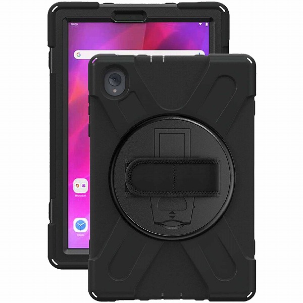 Lenovo Tab K10 10.3対応 耐衝撃ケース ブラック