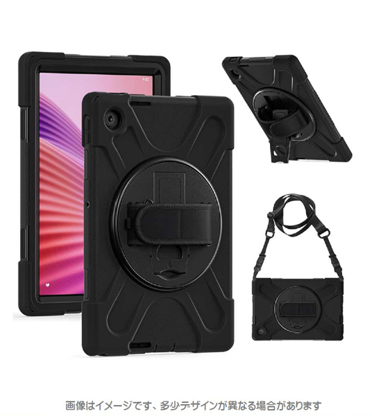 Lenovo Tab K10 Gen2対応 耐衝撃ケース ブラック