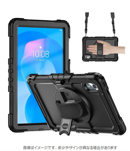 Lenovo Tab K11 Gen2対応 耐衝撃ケース（画面保護付きタイプ） ブラック
