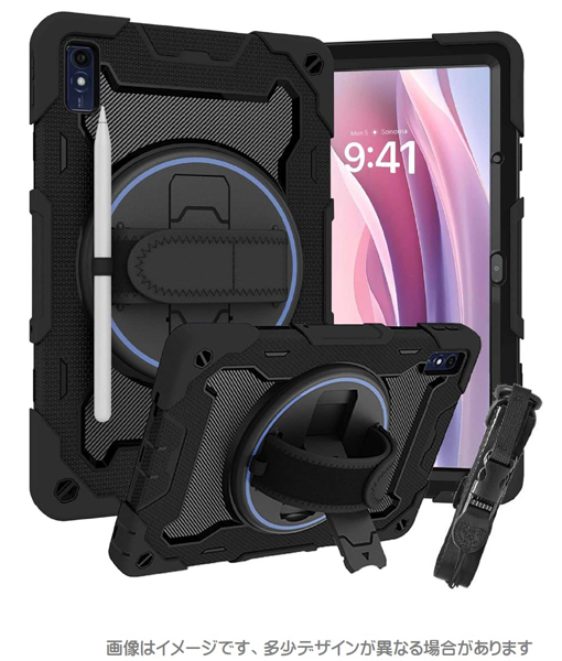 Lenovo Tab M10a 5G LET02対応 耐衝撃ケース ブラック