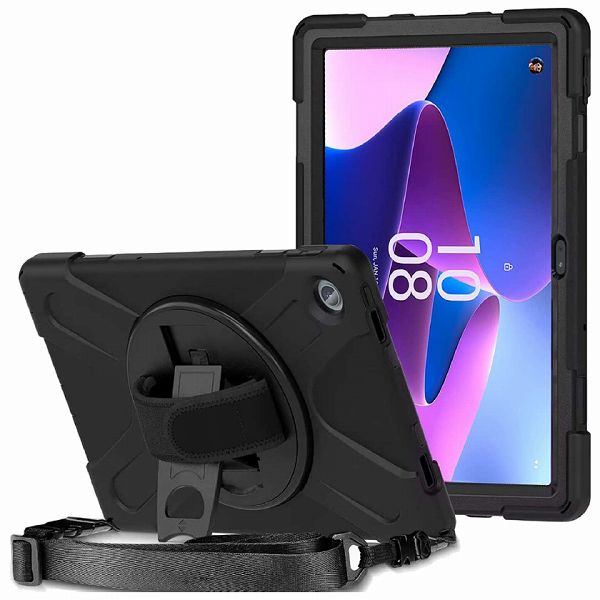 Lenovo Tab M10 Plus 3rd Gen対応 耐衝撃ケース ブラック