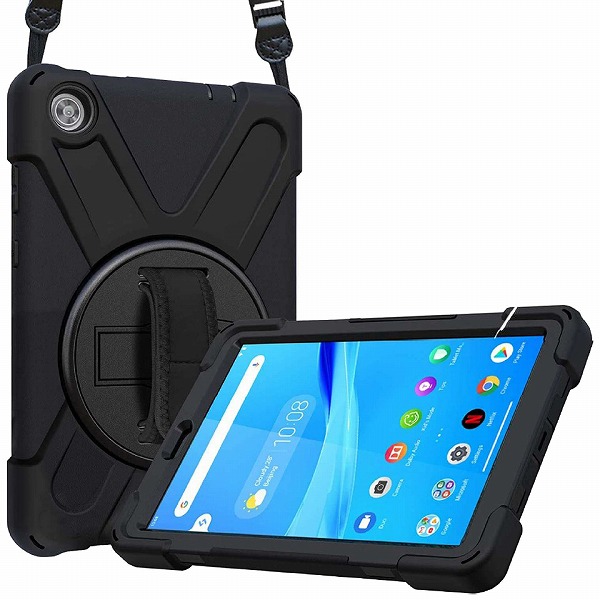 Lenovo Tab M8 3rd Gen対応 耐衝撃ケース ブラック
