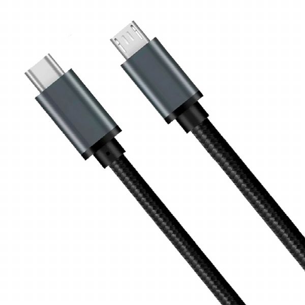 USB Type-Cケーブル C-microB 1m ブラック