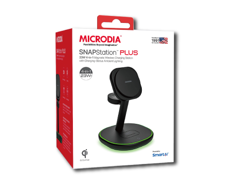 (ブラック)SNAPStation PLUS 23W 4-in-1 ワイヤレス充電ステーション