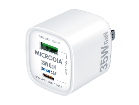 （白）SmartCube Nano 35 w/ PPS Charging PD GaNウォールチャージャー、USB-C & USB-Aポート搭載