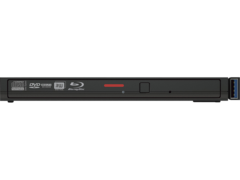 USB3.2(Gen1)対応 ポータブルBDドライブ 再生/書込ソフト添付 ブラック