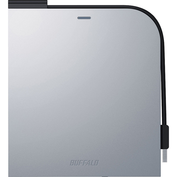 USB3.2(Gen1)対応 ポータブルBDドライブ 書込ソフト添付 シルバー