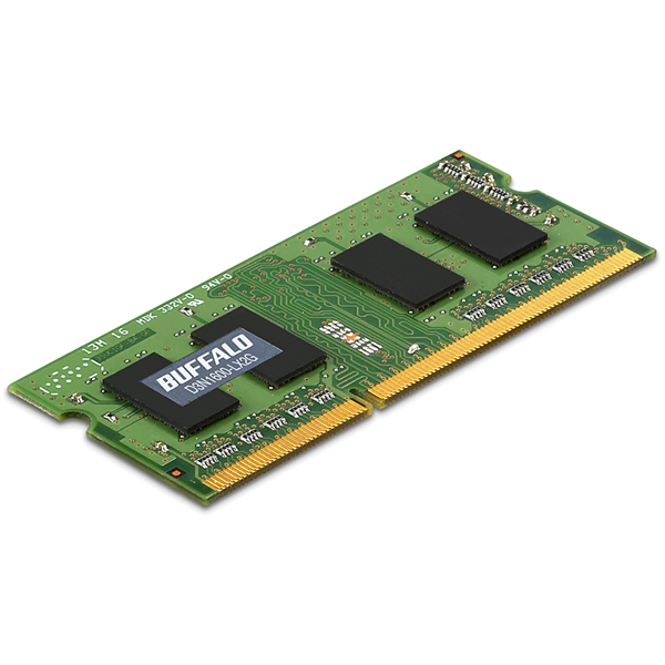PC3L-12800（DDR3L-1600）対応 204Pin用 DDR3 SDRAM S.O.DIMM 2GB