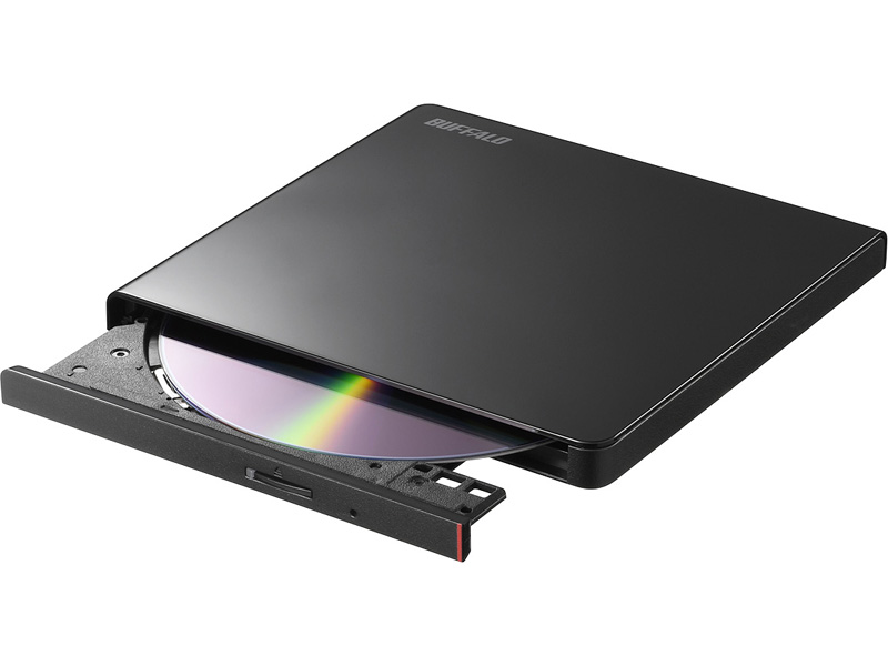 USB2.0対応 ポータブルDVDドライブ 書込ソフト添付 ブラック