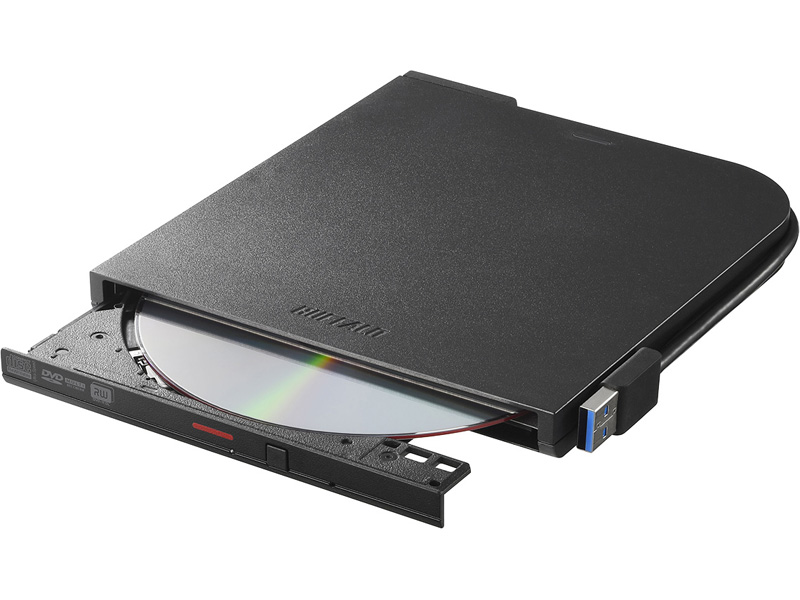 USB3.2(Gen1)ポータブルDVDドライブ 再生・書込みソフト添付