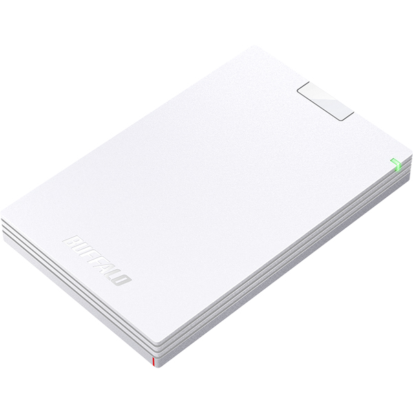 ミニステーション USB3.2(Gen.1)対応 ポータブルHDD スタンダードモデル ホワイト 1TB