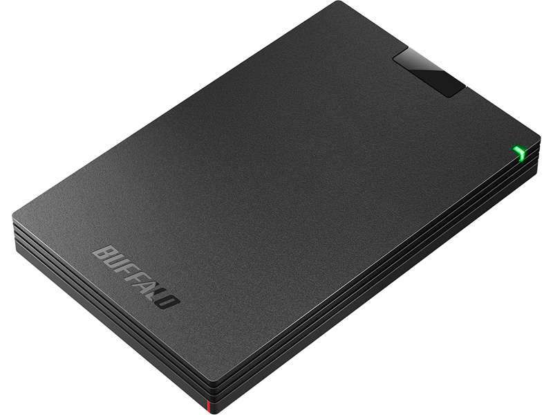 USB3.2(Gen1)対応ポータブルHDD Type-Cケーブル付 1TB ブラック