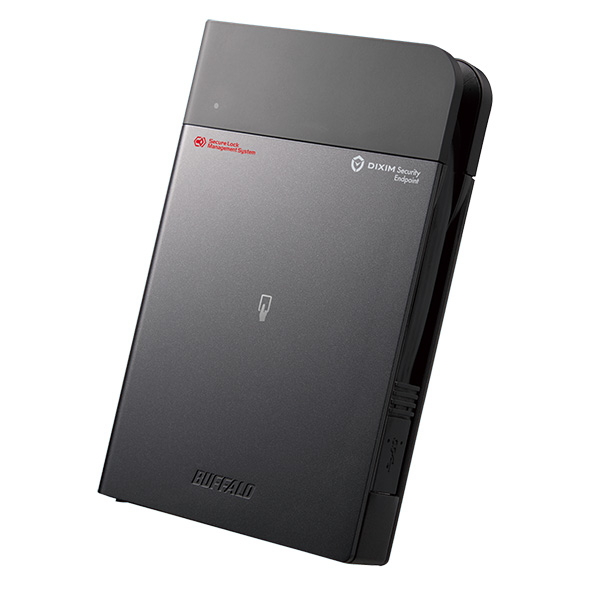 ICカードセキュリティ ウイルスチェック 耐衝撃ポータブルHDD 1TB