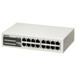 10/100M スイッチングHub 金属筐体/電源内蔵モデル 16ポート